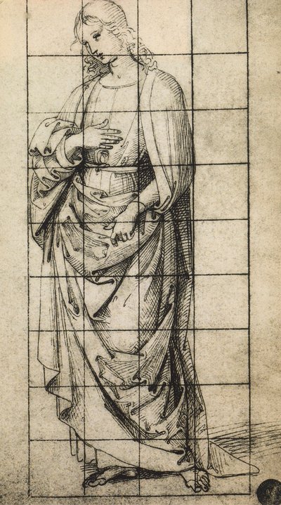 Studie voor een Sint Jan de Evangelist door Raffaello Sanzio Raphael